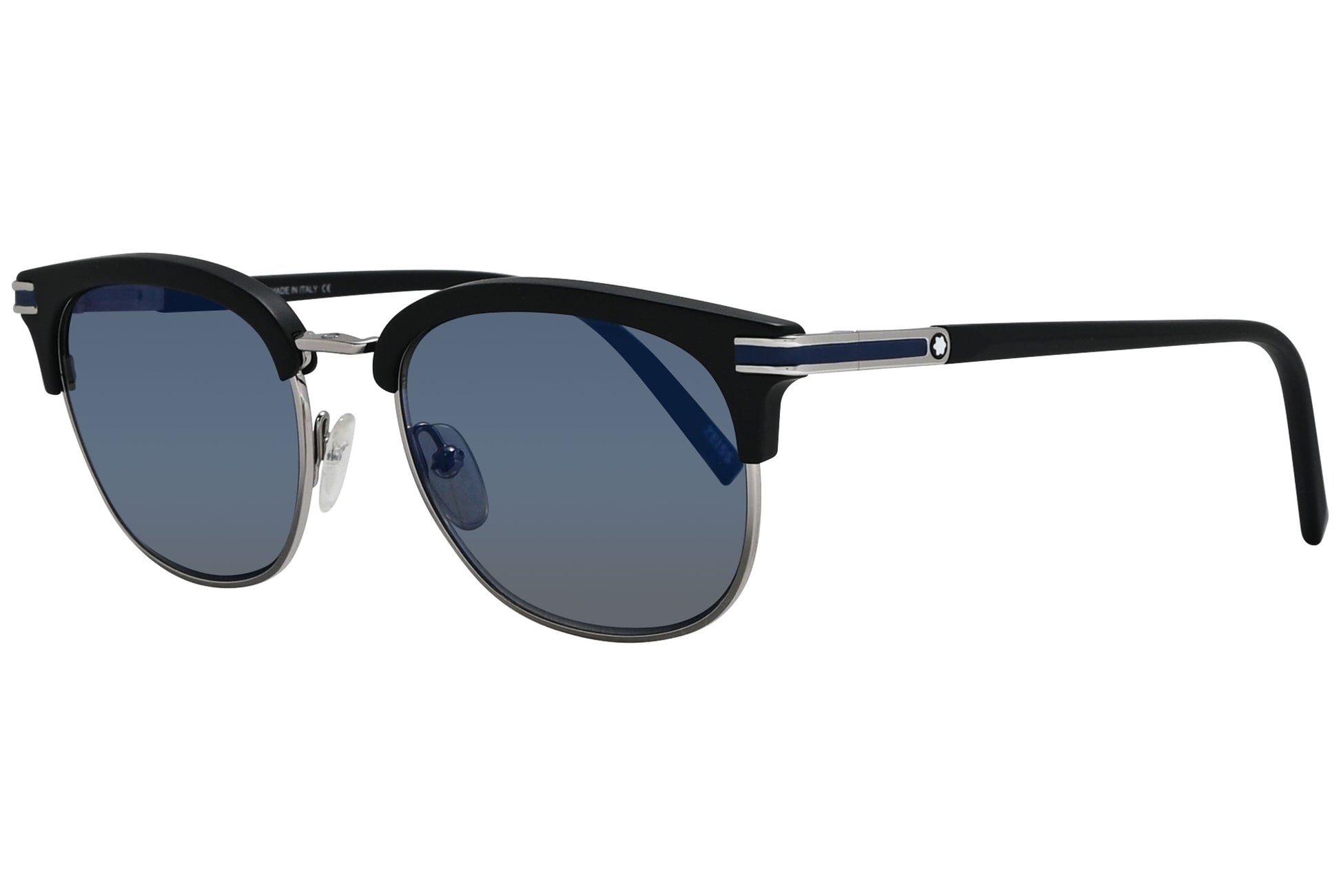 Montblanc Browline Blue Sunglasses Model: MB701S-02X Side View