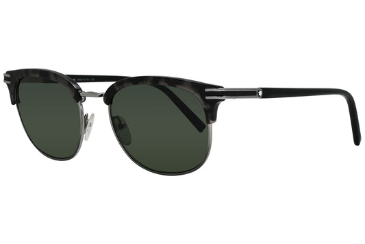 Montblanc Browline Black Sunglasses Model: MB701S-55N Side View