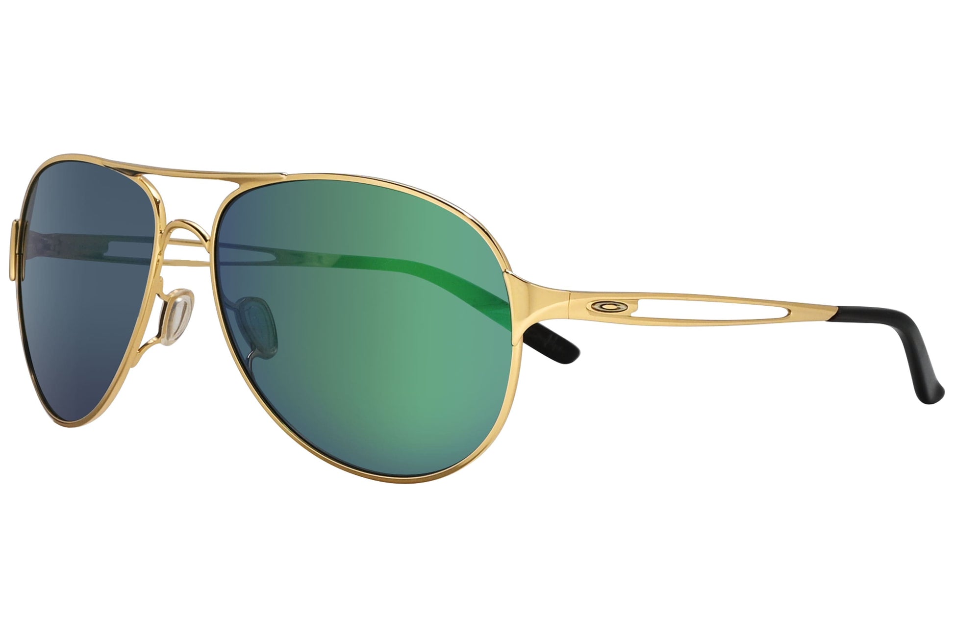 Oakley  Gold and Green Sunglasses Model: OO4054-15 Side View