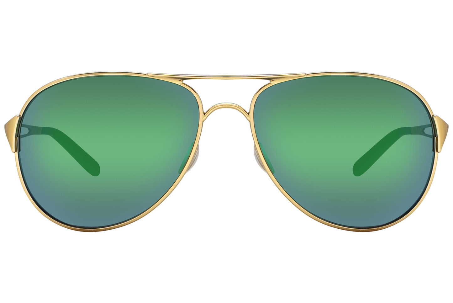 Oakley  Gold and Green Sunglasses Model: OO4054-15 Front View