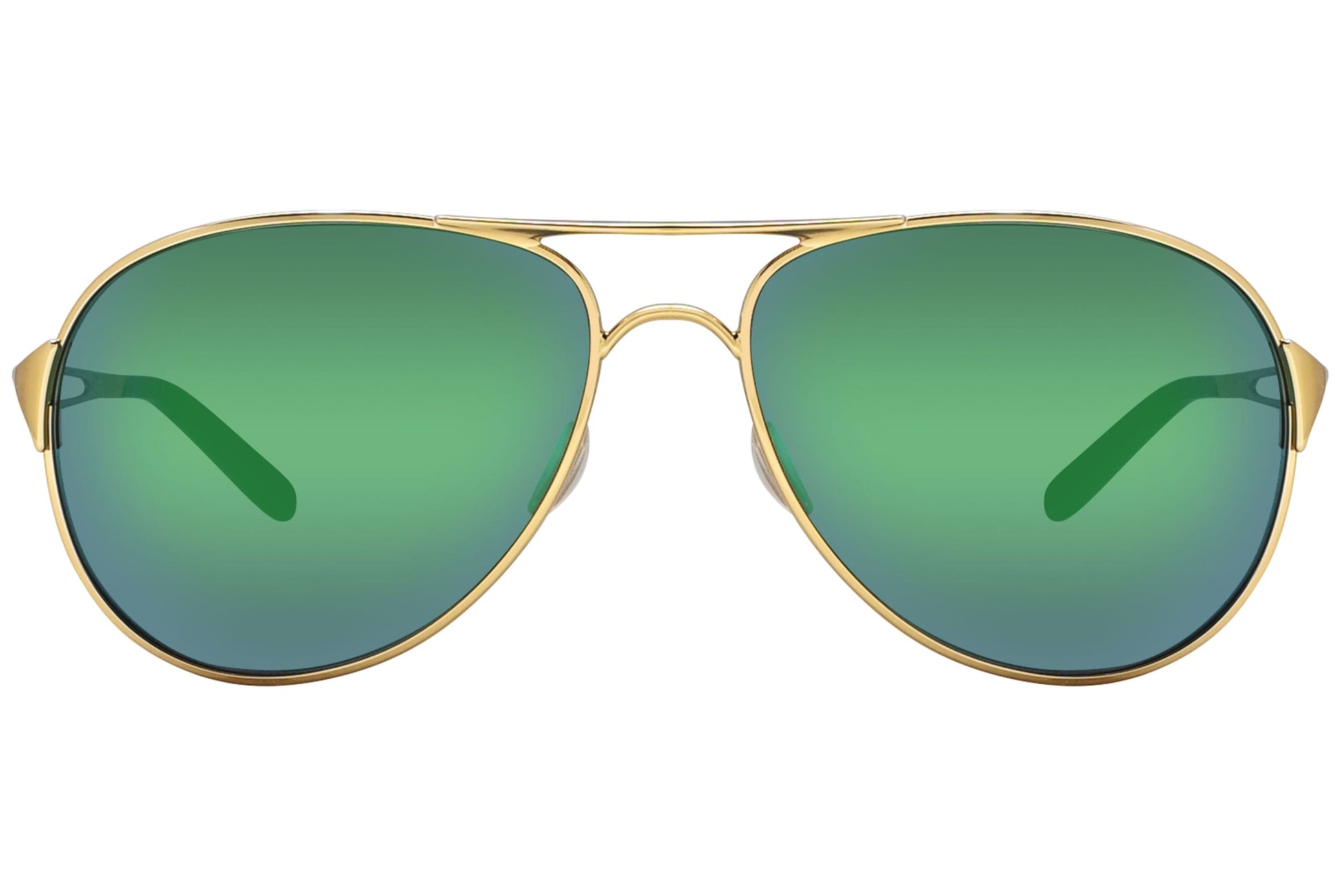 Oakley  Gold and Green Sunglasses Model: OO4054-15 Front View