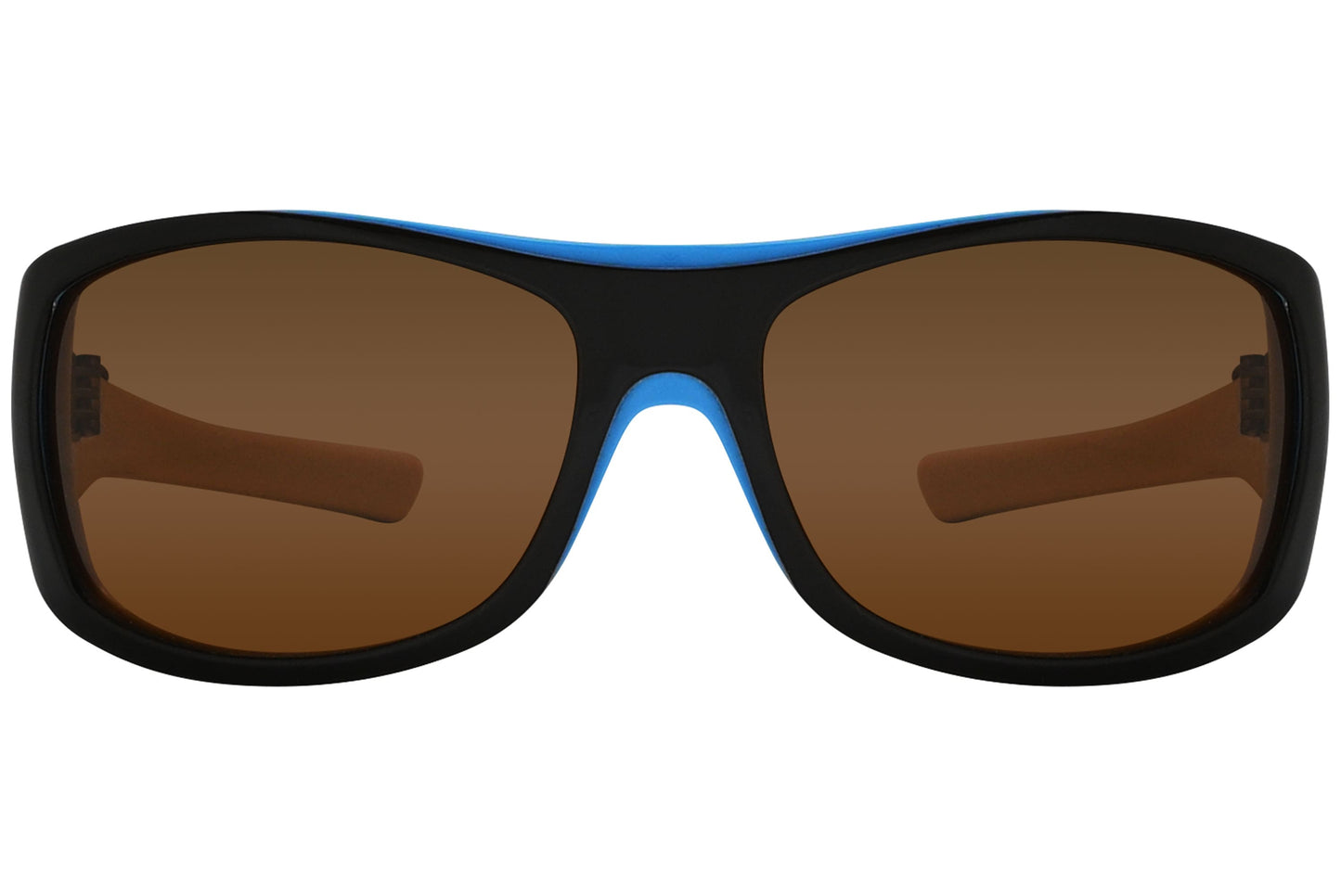 Oakley Rectangle Black with Blue Sunglasses Model: SIDEWAYS-05991 Front View