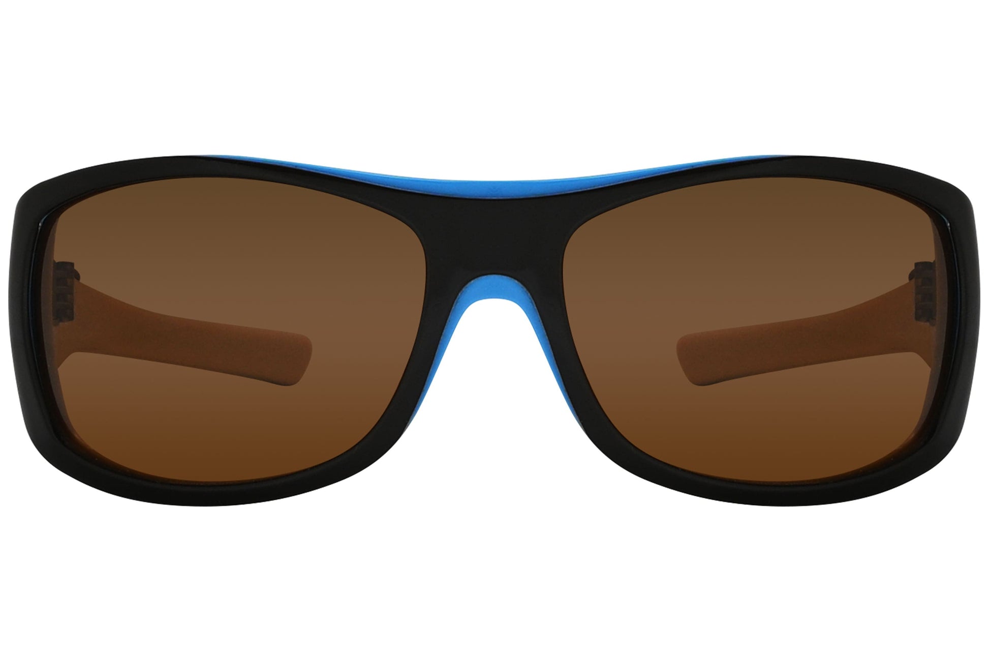 Oakley Rectangle Black with Blue Sunglasses Model: SIDEWAYS-05991 Front View