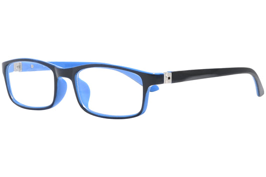 Side view of stylish eyeglasses with sleek frame design