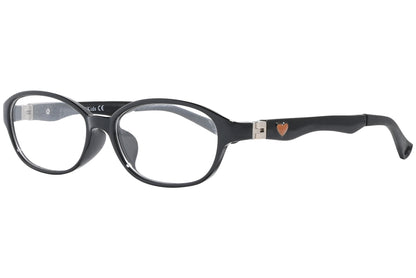 Side view of stylish eyeglasses with sleek frame design