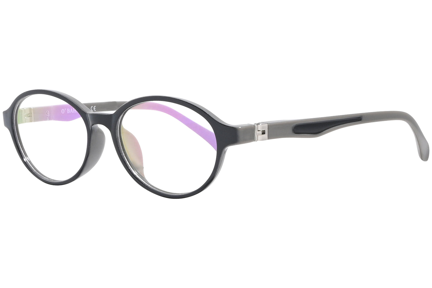 Side view of stylish eyeglasses with sleek frame design