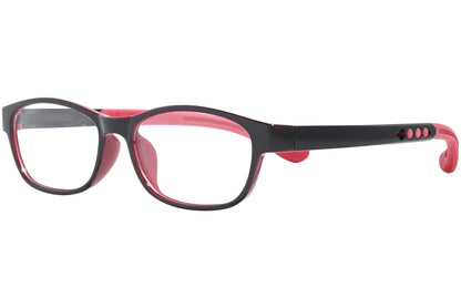 Side view of stylish eyeglasses with sleek frame design