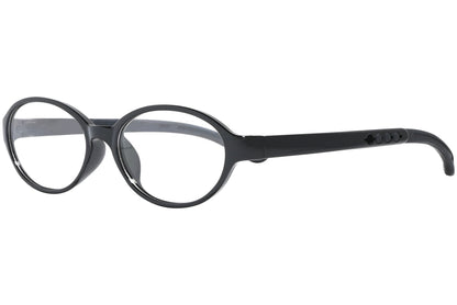 Side view of stylish eyeglasses with sleek frame design