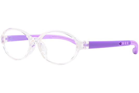 Side view of stylish eyeglasses with sleek frame design