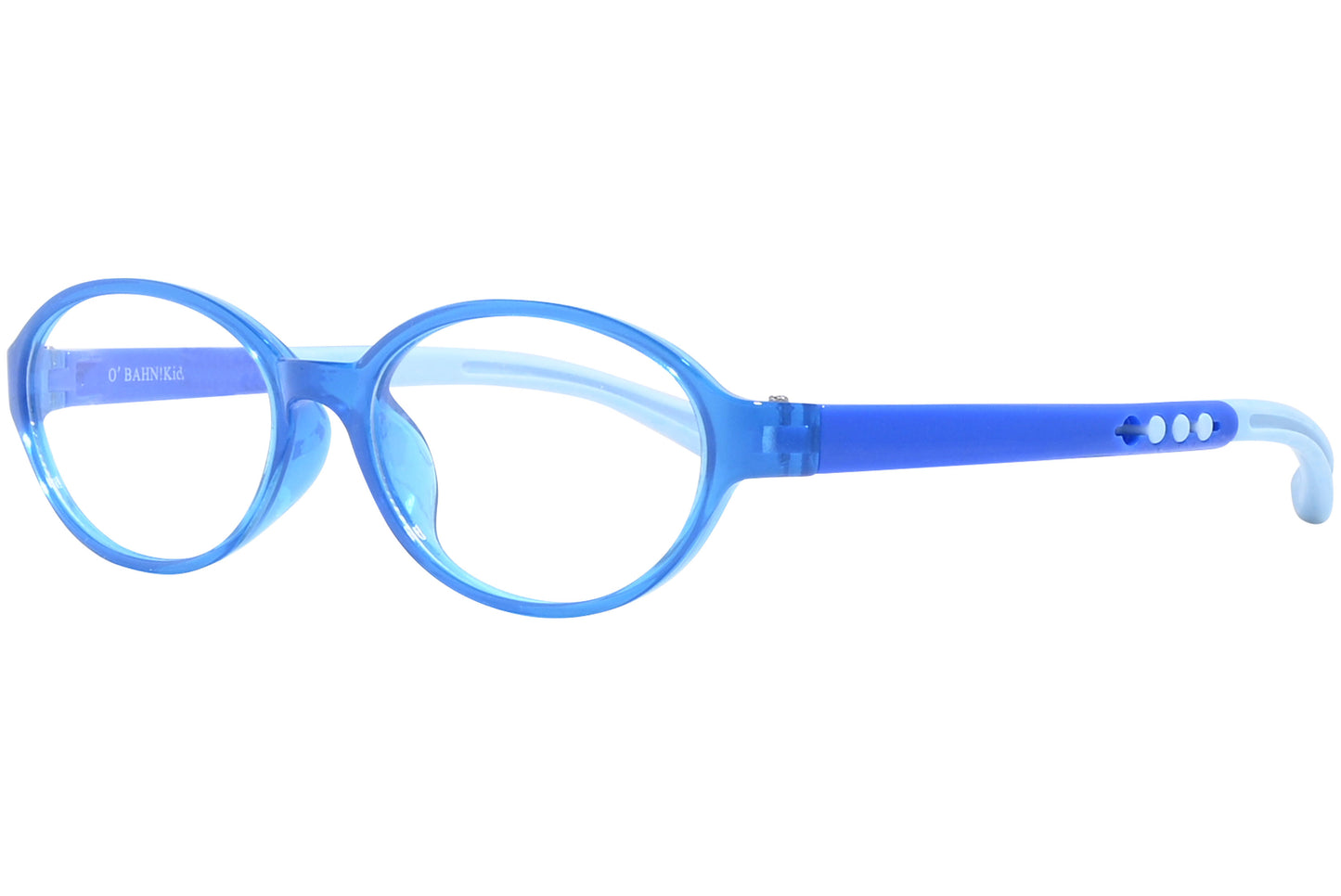 Side view of stylish eyeglasses with sleek frame design