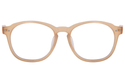 oryx rectangle cashmere eyeglasses frame viewed from front angle.