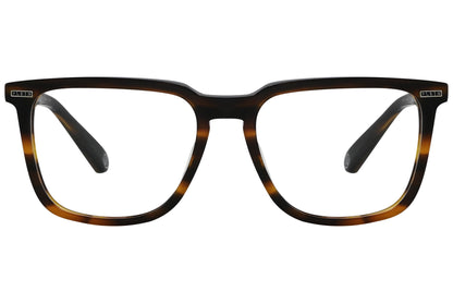 philipp-plein cateye silver with gold eyeglasses frame viewed from a 45-degree angle.