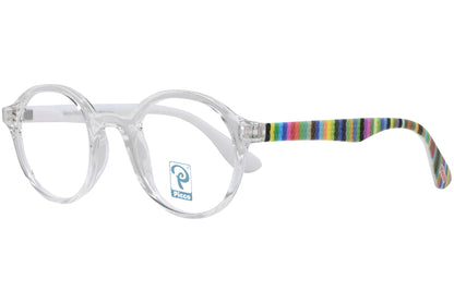 Side view of stylish eyeglasses with sleek frame design