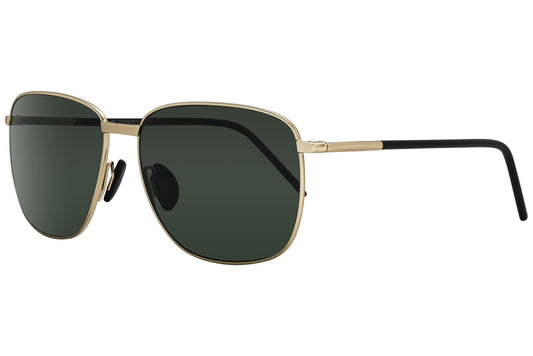 Porsche Design Rectangle Gold Sunglasses Model: P8630-C Side View