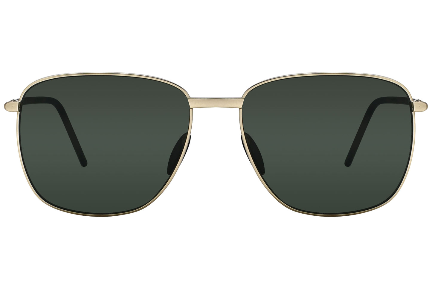 Porsche Design Rectangle Gold Sunglasses Model: P8630-C Front View