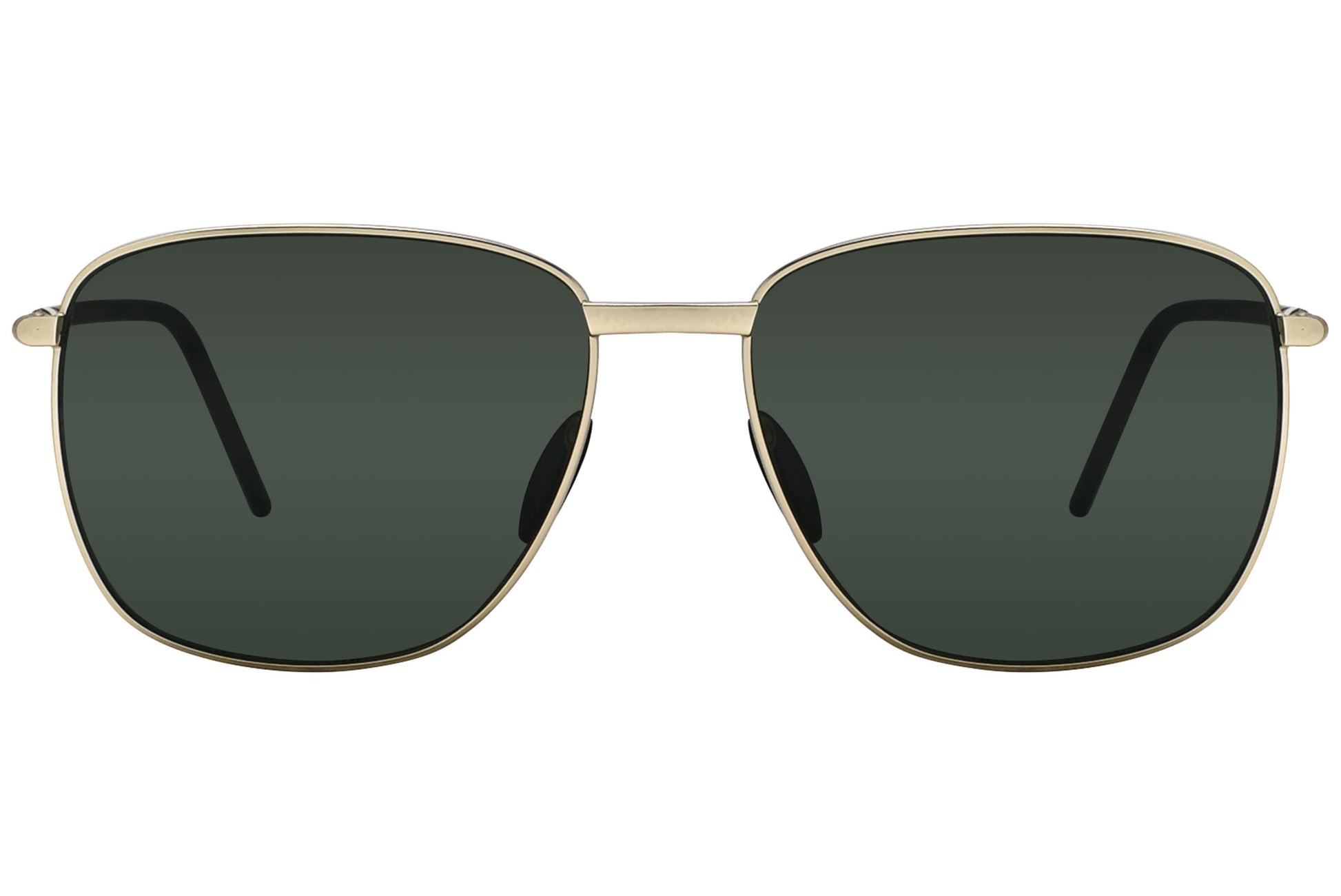 Porsche Design Rectangle Gold Sunglasses Model: P8630-C Front View