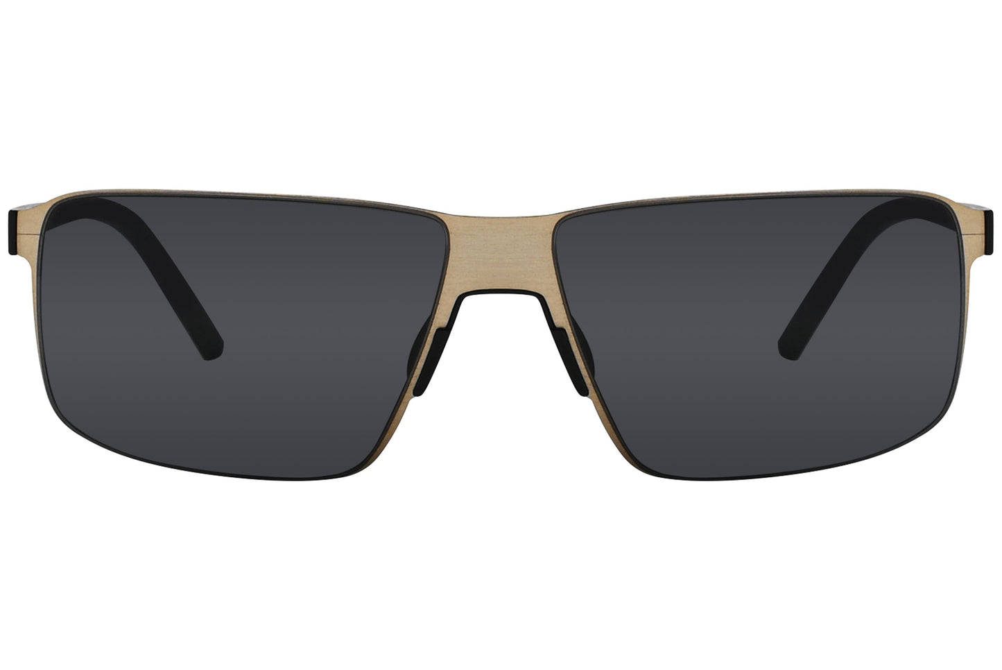 Porsche Design Rectangle Gray Sunglasses Model: P8646-C Front View