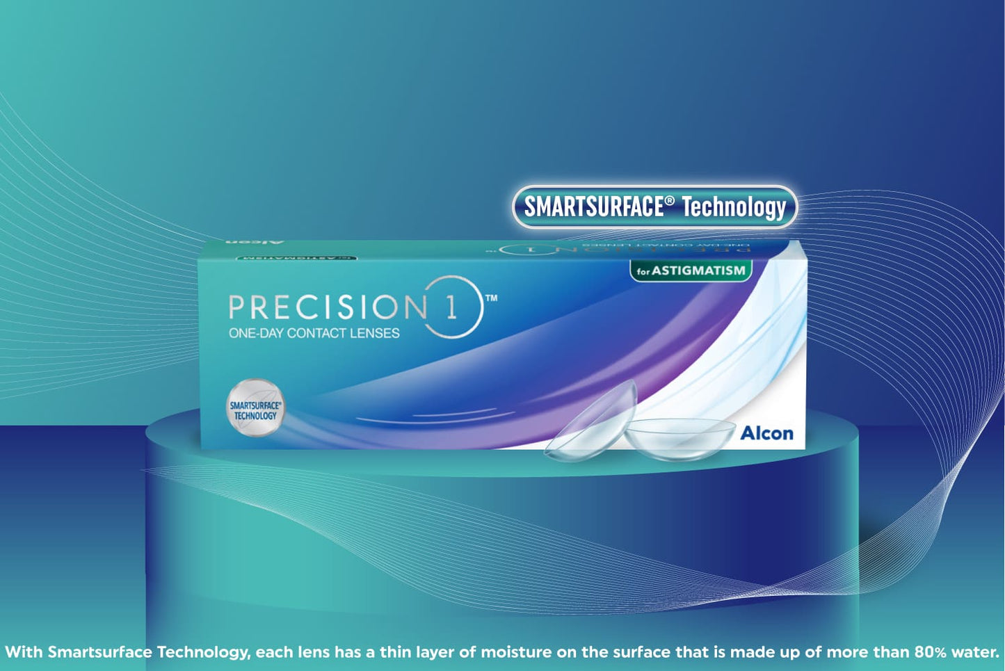 PRECISION1 for Astigmatism SmartSurface Technology