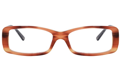 ralph lauren rectangle tortoise and black eyeglasses frame viewed from front angle.