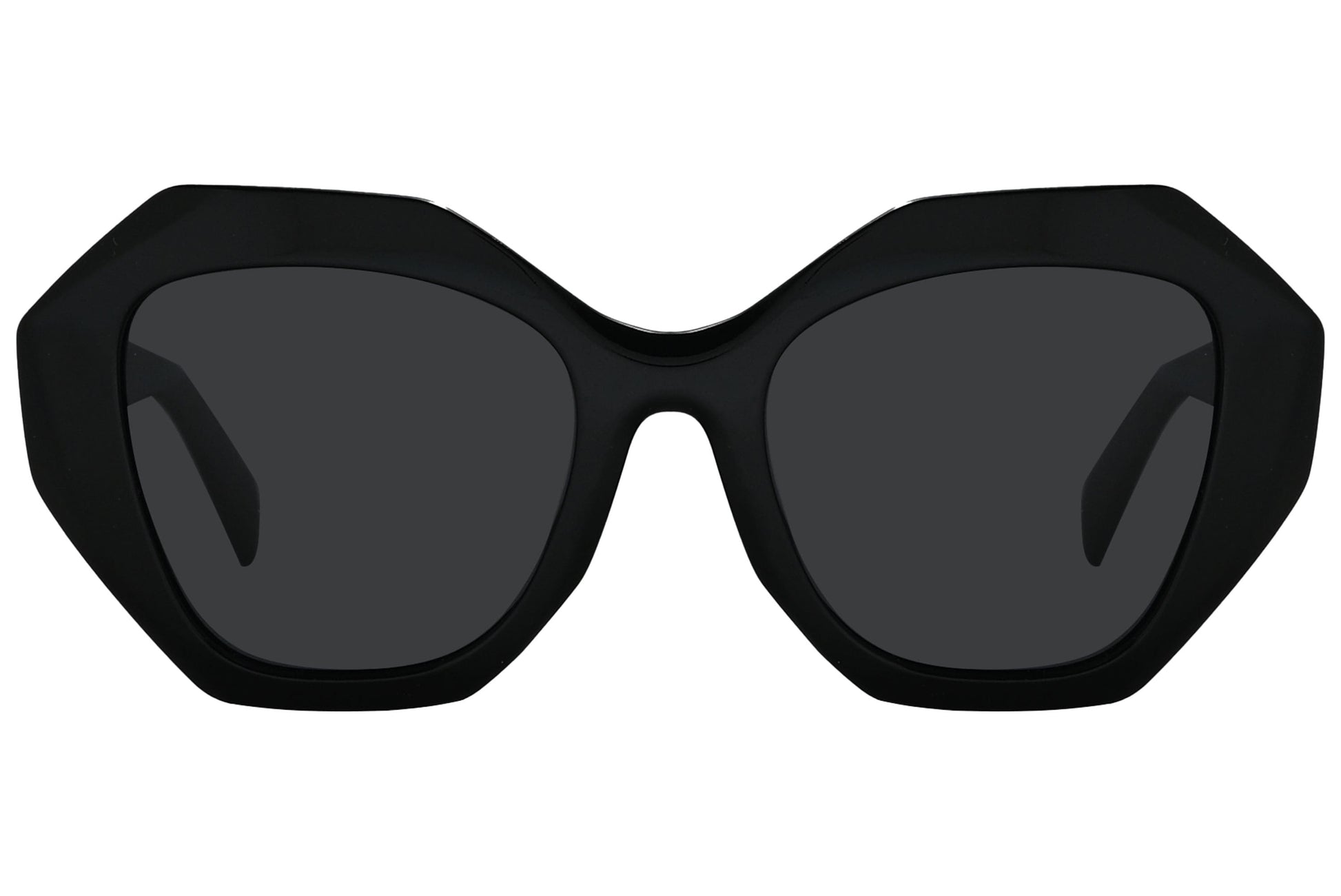 Rexus Black Color Wayfarer Sunglasses Viewed From Front Angle.