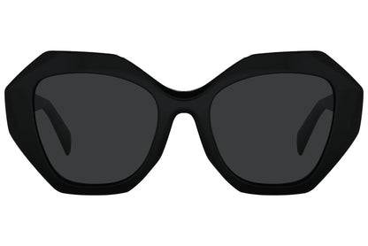 Rexus Black Color Wayfarer Sunglasses Viewed From Front Angle.