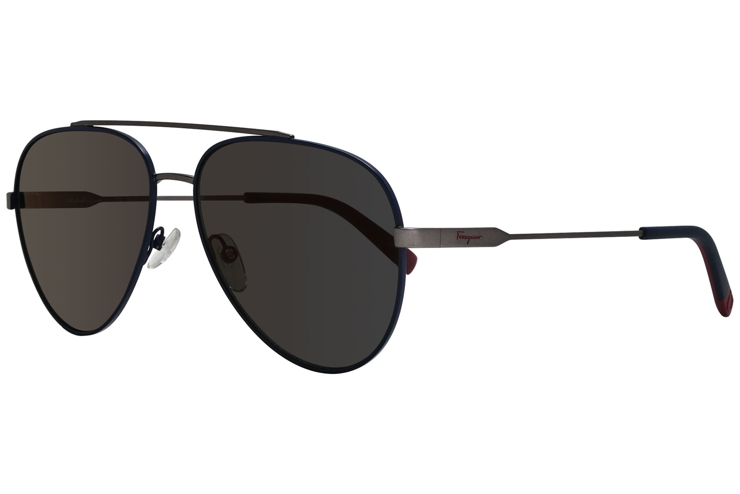 Salvatore Ferragamo Aviator Gray Sunglasses Model: SF204S-414 Side View