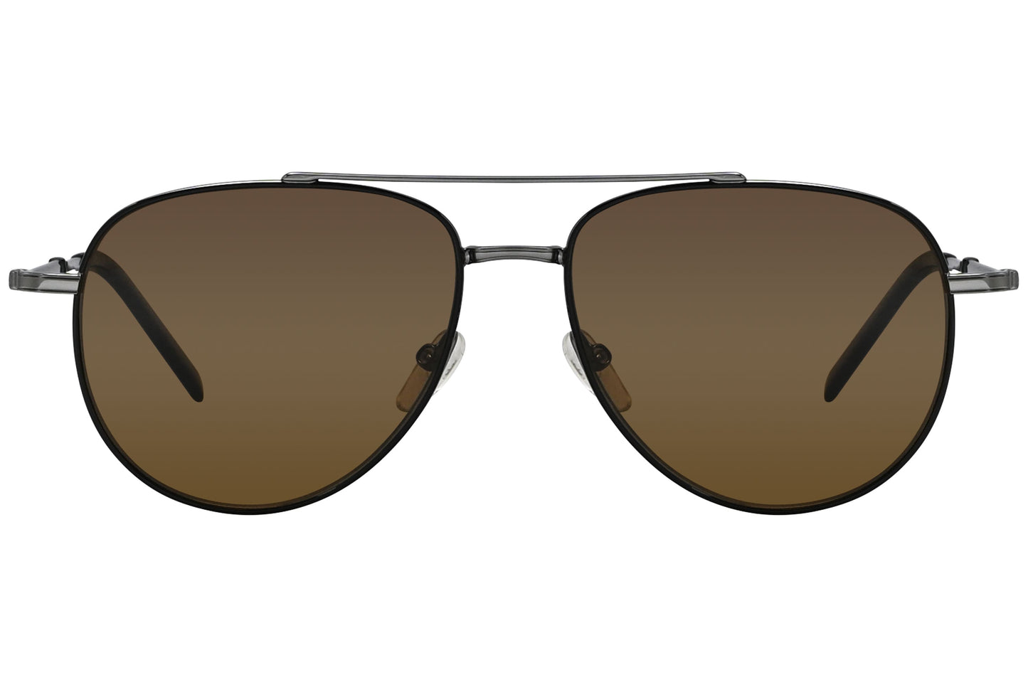 Salvatore Ferragamo Aviator Brown Sunglasses Model: SF226SP-021-POL Front View