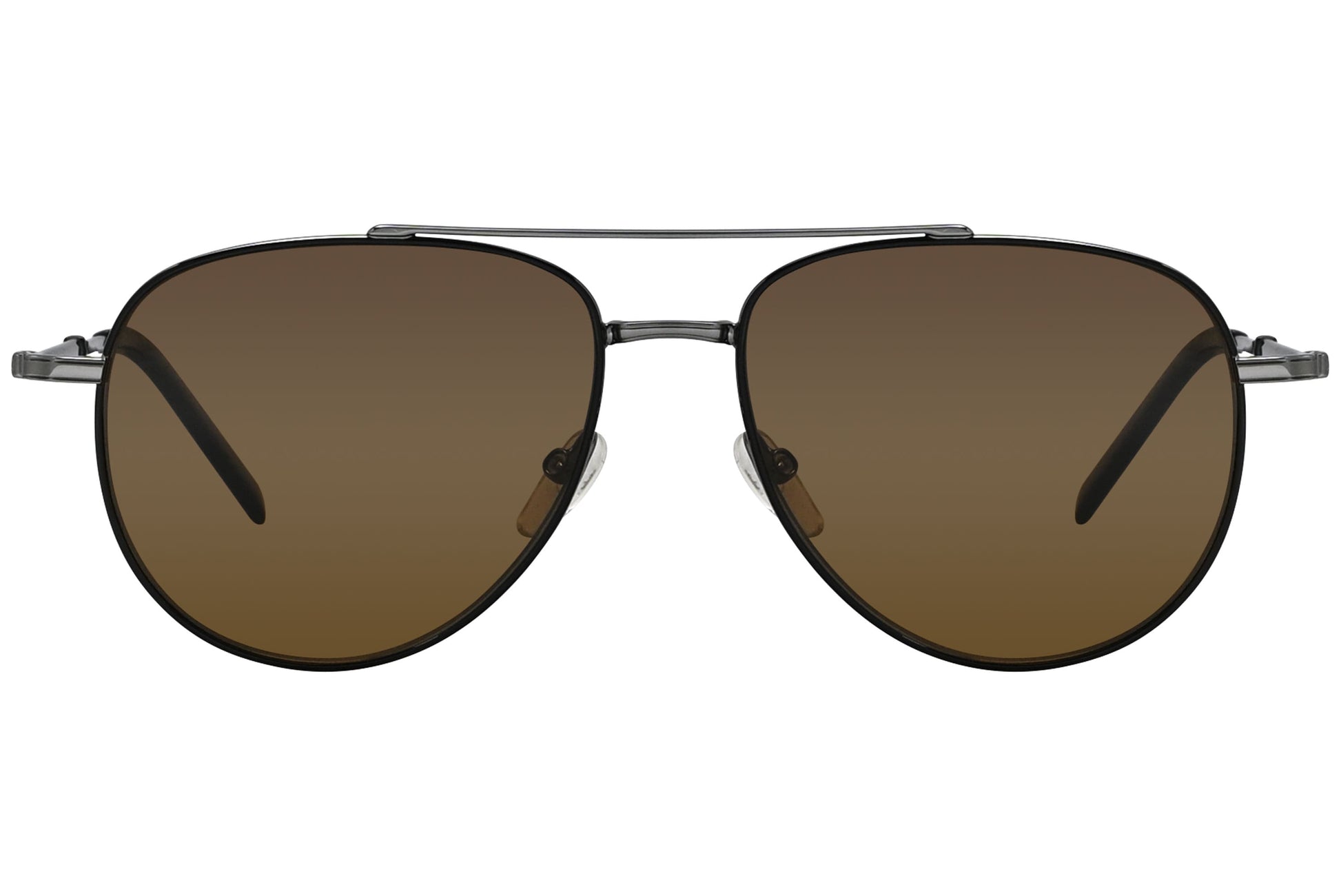 Salvatore Ferragamo Aviator Brown Sunglasses Model: SF226SP-021-POL Front View