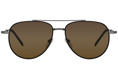 Salvatore Ferragamo Aviator Brown Sunglasses Model: SF226SP-021-POL Front View