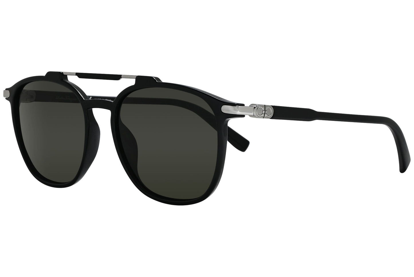 Salvatore Ferragamo Aviator Black Sunglasses Model: SF893S-001 Side View