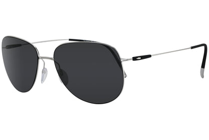 Silhouette Butterfly Silver Sunglasses Model: 8693-75-7000 Side View