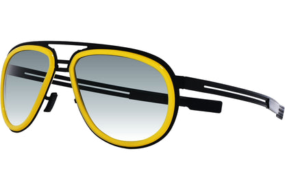 Strada Del Sole Aviator Yellow Sunglasses Model: 016-25949
