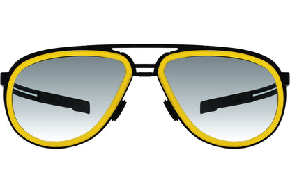 Strada Del Sole Aviator Yellow Sunglasses Model: 016-25949
