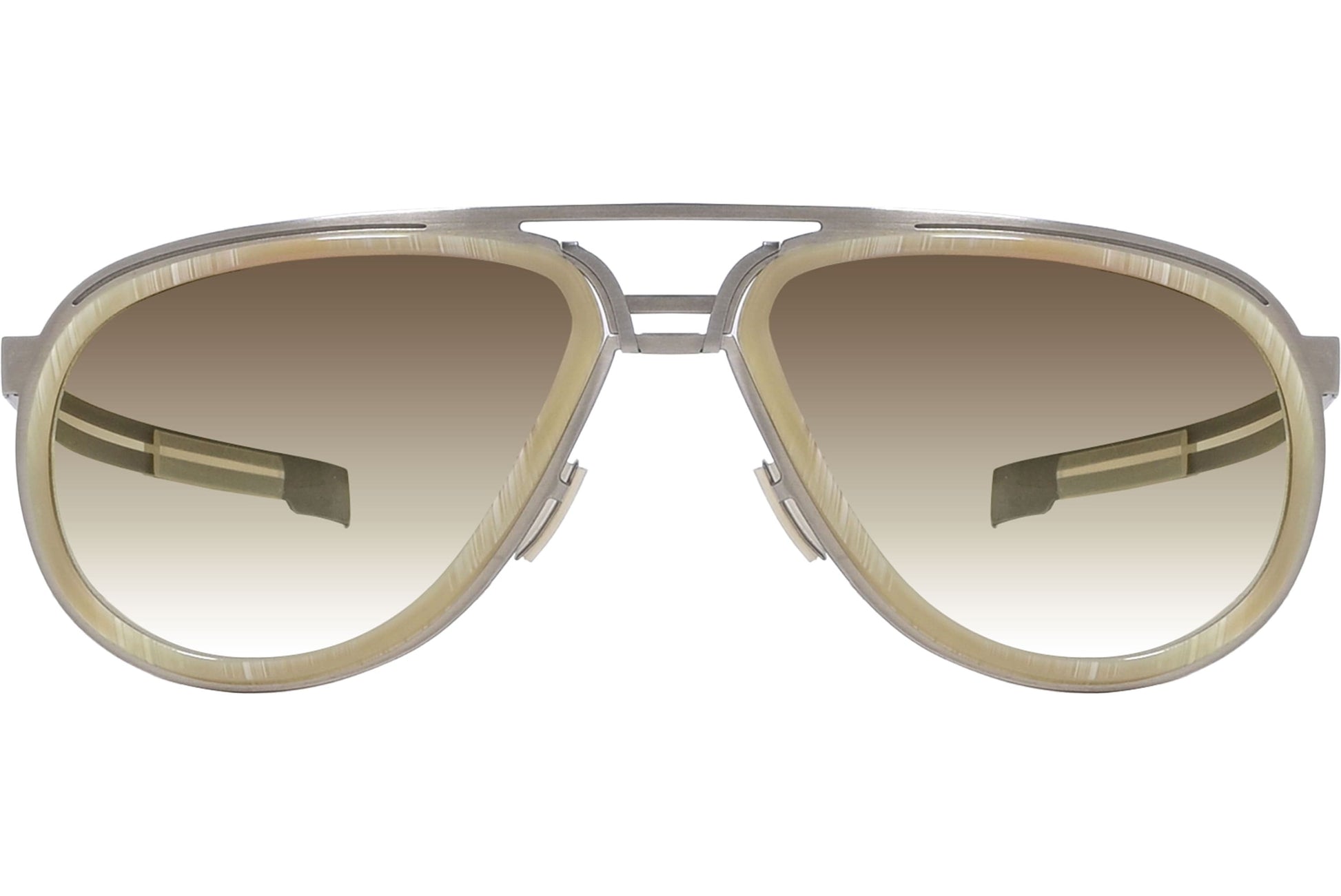 Strada Del Sole Aviator Silver Sunglasses Model: 016-25952