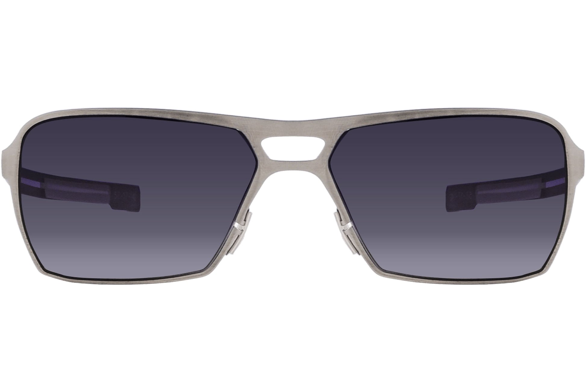 Strada Del Sole Aviator Silver Sunglasses Model: 073-SILVER-PURPLE