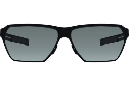 Strada Del Sole Geometric Black Sunglasses Model: 075-BLACK