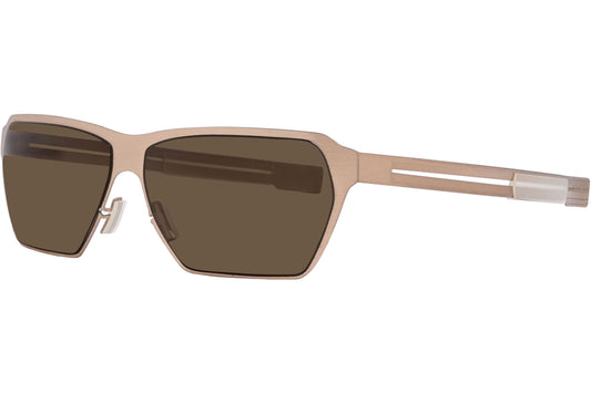 Strada Del Sole Geometric Bronze Sunglasses Model: 075-BRONZE-BROWN