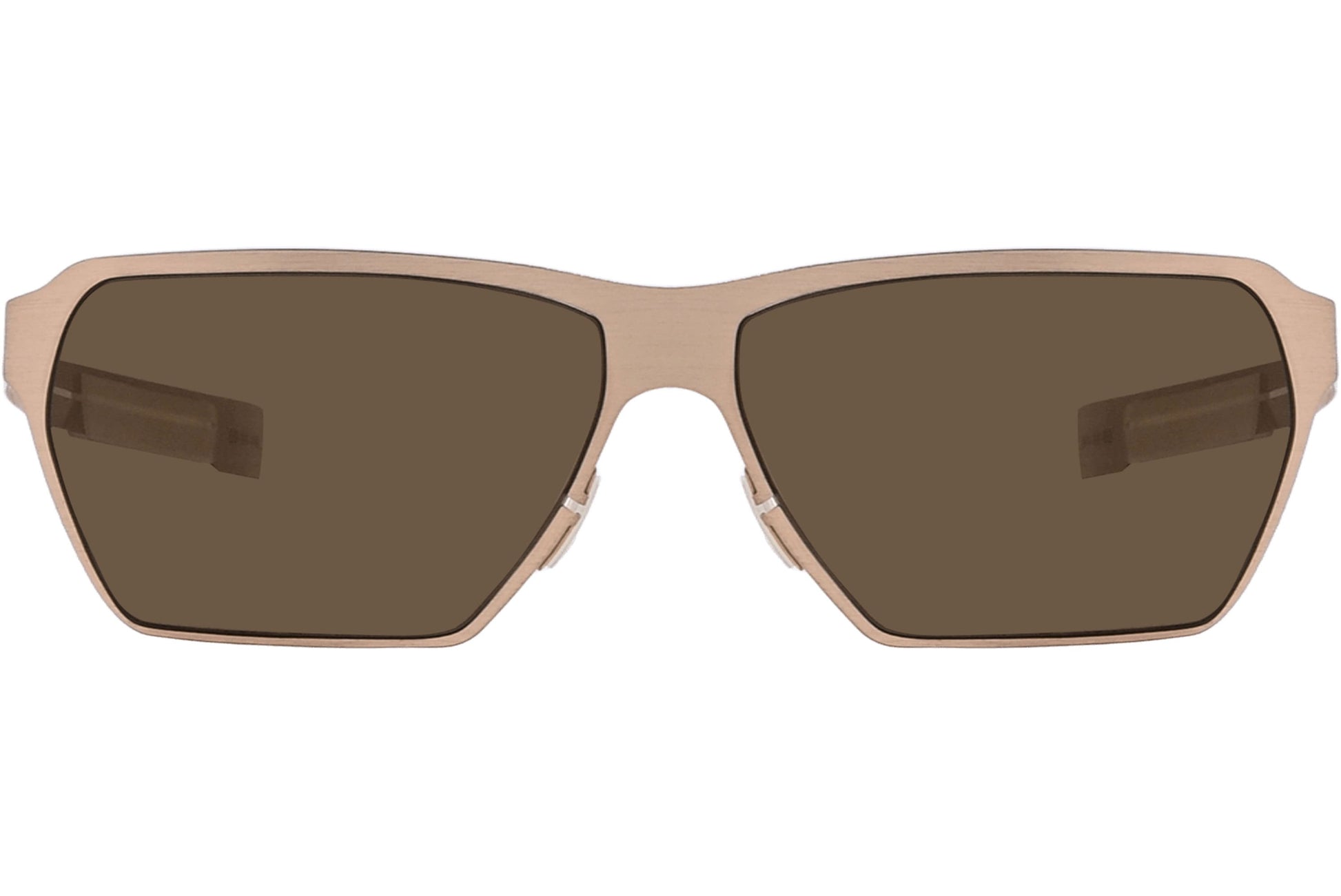 Strada Del Sole Geometric Bronze Sunglasses Model: 075-BRONZE-BROWN