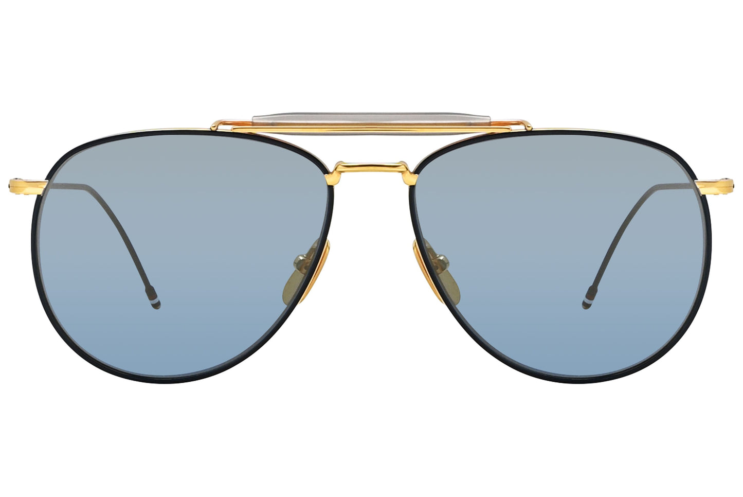 Thom Browne Aviator Navy Blue Sunglasses Model: TB015-NVY-GLD