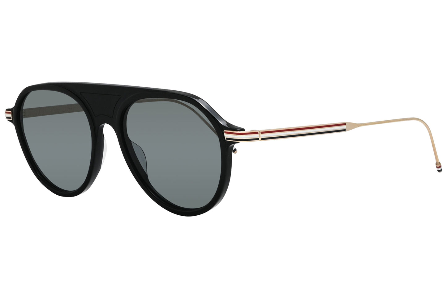 Thom Browne Aviator Black Sunglasses Model: TB809-BLK-GLD