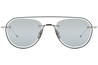 Thom Browne Aviator Silver Sunglasses Model: TBS112-SLV-GRY