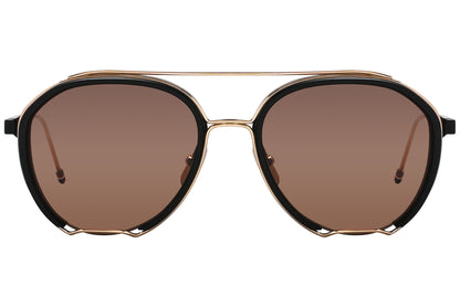 Thom Browne Aviator Gold Sunglasses Model: TBS810-BLK-GLD