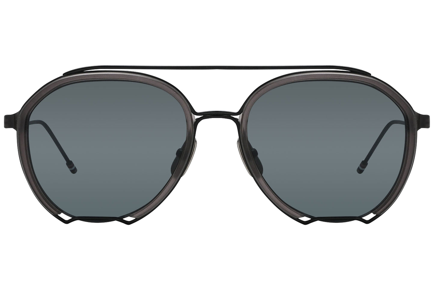 Thom Browne Aviator Gray Sunglasses Model: TBS810-GRY-BLK