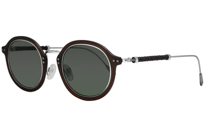 Tods Round Brown Sunglasses Model: TO217-TITANIUM-46N Side View