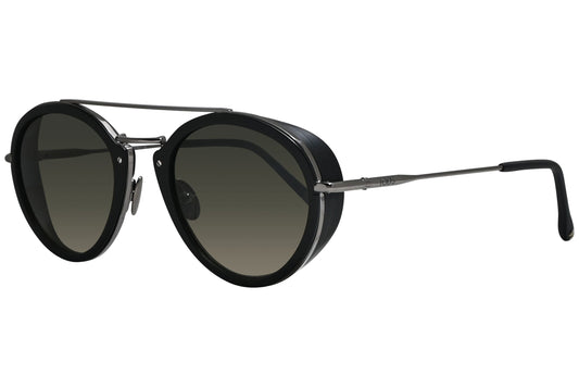 Tods Round Black Sunglasses Model: TO220-02A Side View