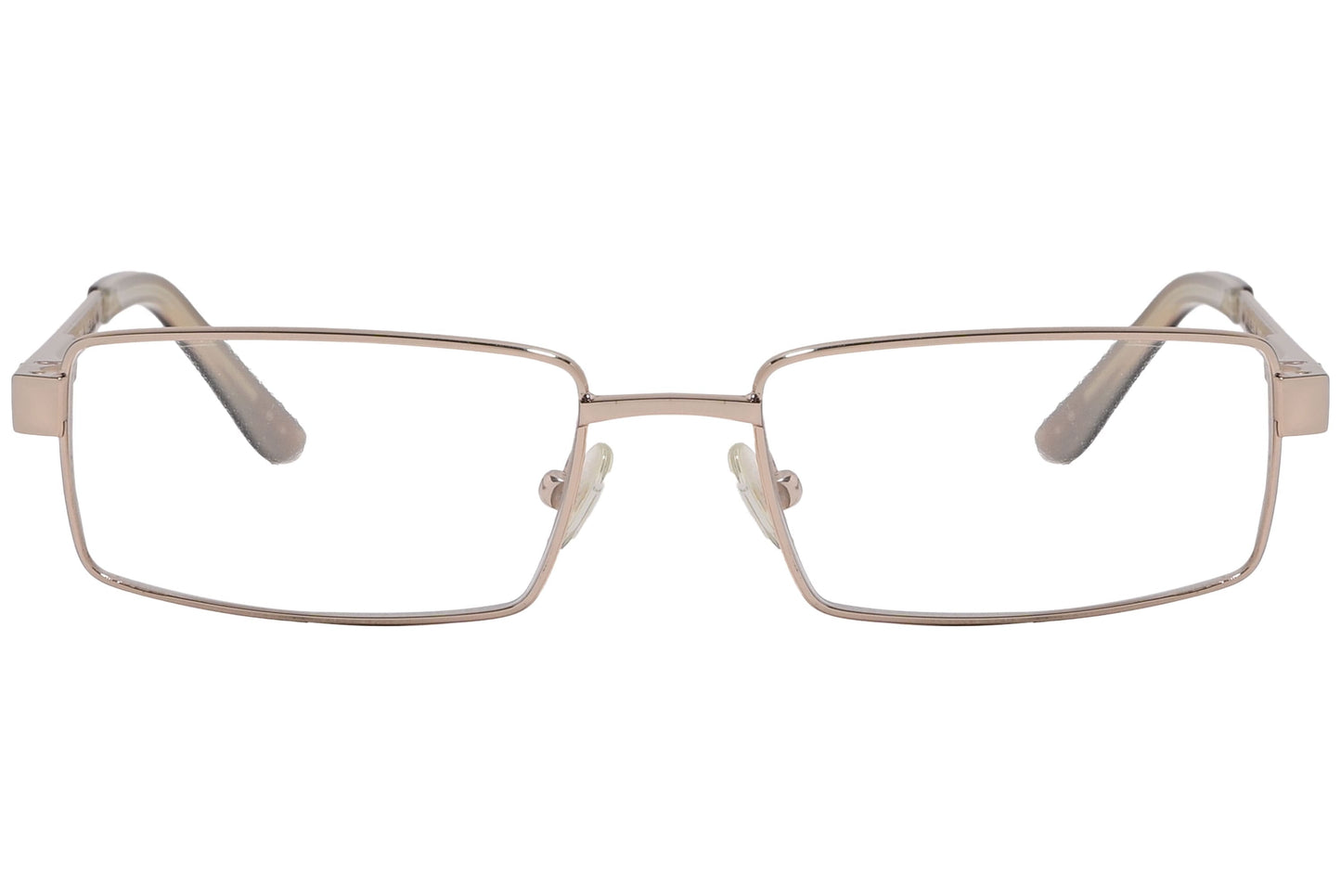 tom ford rectangle coral reef eyeglasses frame viewed from front angle.