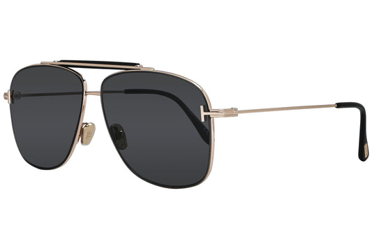 Tom Ford Aviator Gray Sunglasses Model: TF1017-28A Side View