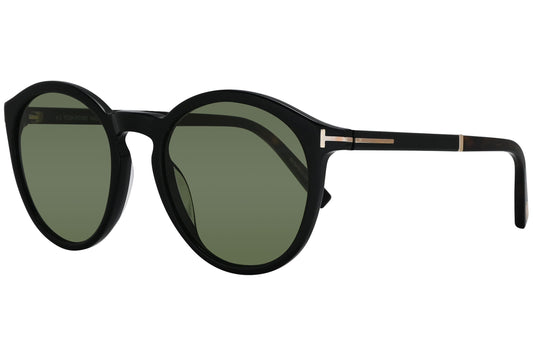 Tom Ford  Black with Green Sunglasses Model: TF1021-01N Side View