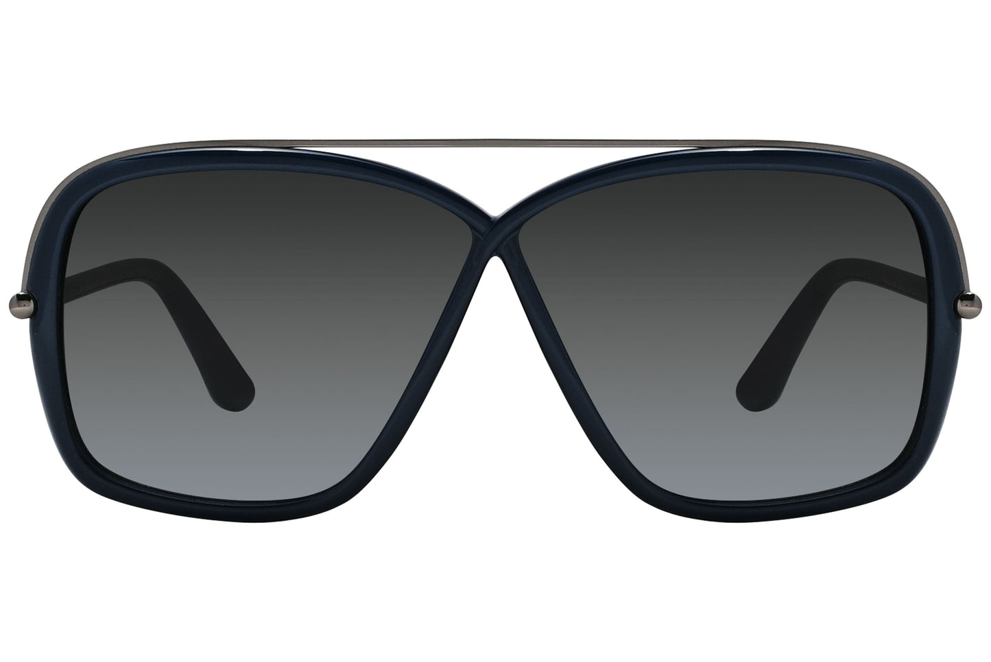 Tom Ford  Blue and Black Sunglasses Model: TF455-96P Front View