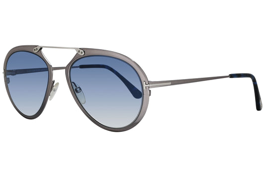 Tom Ford Dashel Gray Sunglasses Model: TF508-12W Side View